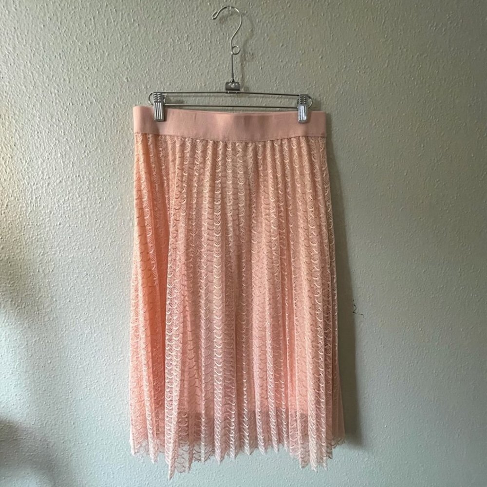 Women's Lace Skirt- Blush